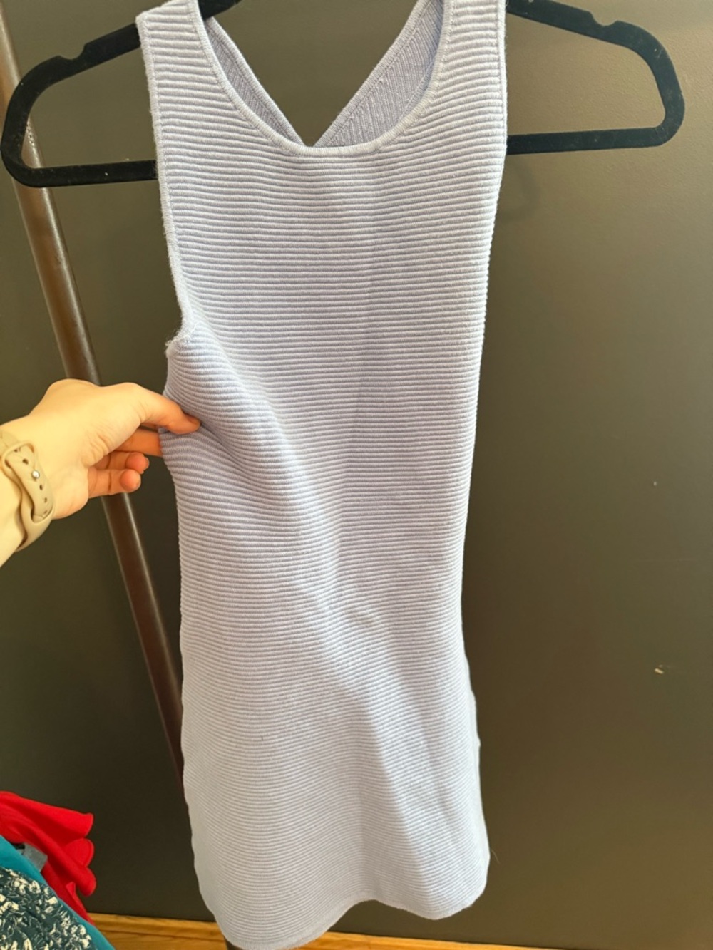 A & F Ribbed Knit Sleeveless Dress